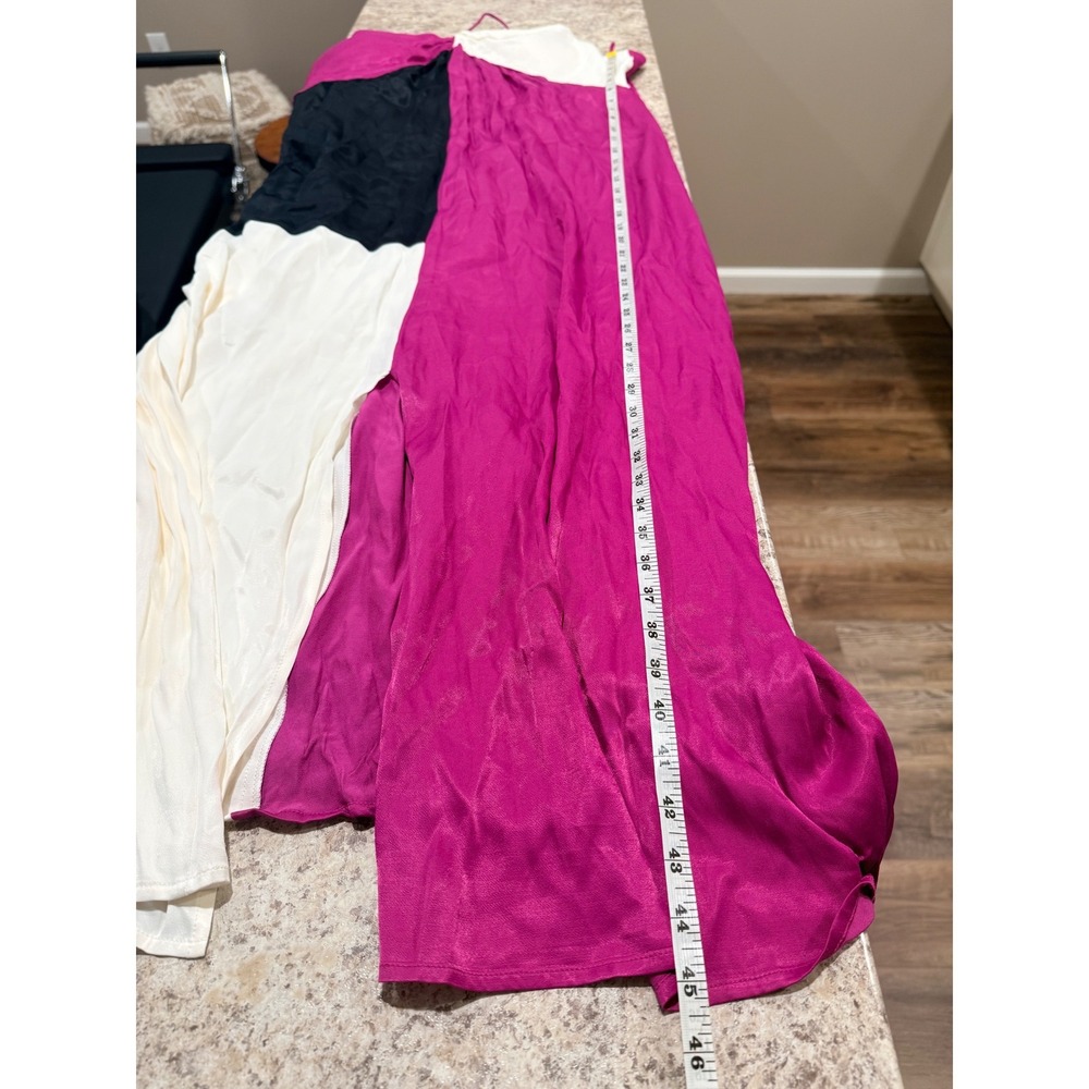 Nordstrom x Harlem's Fashion Row Harbison Satin Maxi Slip Dress Size XL - Picture 10 of 10